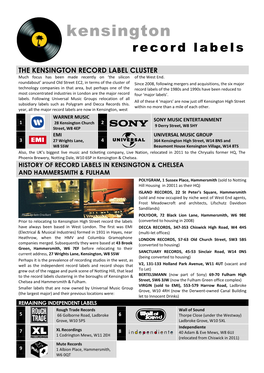 Kensington Record Labels