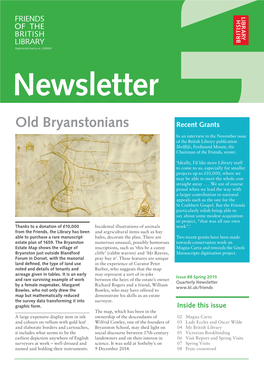 Old Bryanstonians Recent Grants