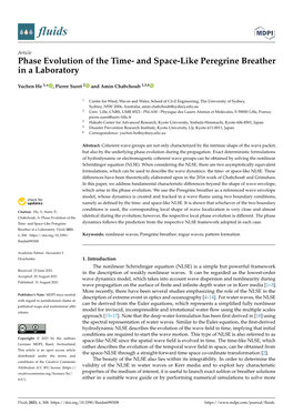 Phase Evolution of the Time- and Space-Like Peregrine Breather in a Laboratory