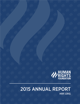 2015 Annual Report Hrf.Org