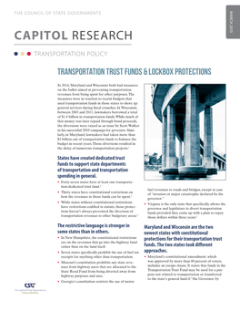 Transportation Trust Funds and Lockbox