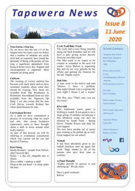 Tapawera News Issue 8 11 June 2020