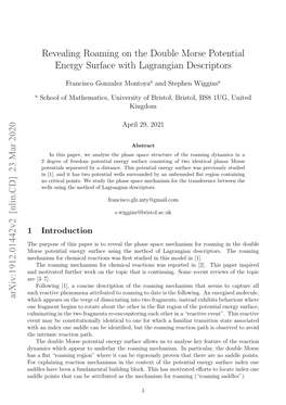 Revealing Roaming on the Double Morse Potential Energy Surface with Lagrangian Descriptors