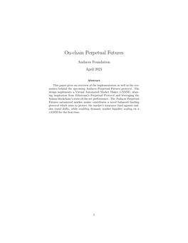 On-Chain Perpetual Futures