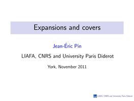 Expansions and Covers