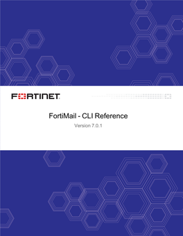 Fortimail CLI Reference