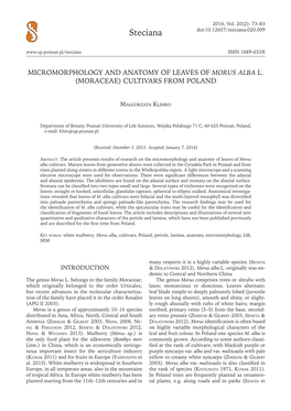 Steciana Doi:10.12657/Steciana.020.009 ISSN 1689-653X