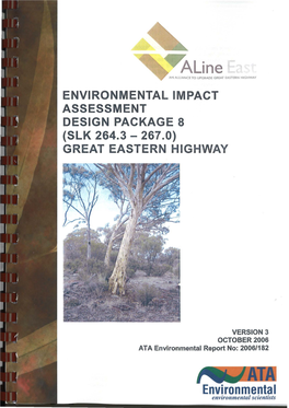 Environmental Impact Assessment Design Package 8 (Slk 264.3 - 267 .0) Great Eastern Highway
