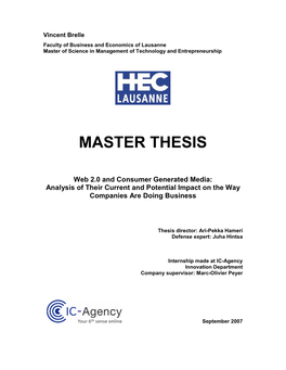 Master Thesis