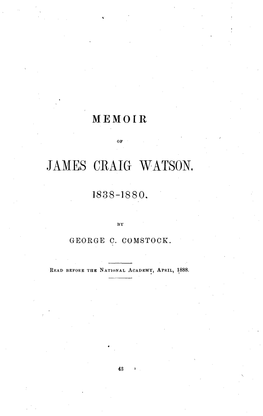 James Craig Watson