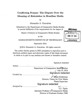 Conflicting Frames: the Dispute Over the Meaning of Rolezinhos in Brazilian Media by Alexandre A