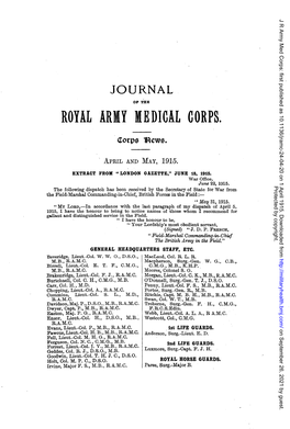 Royal Army Medical Corps