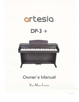 Artesia DP-3 Manual