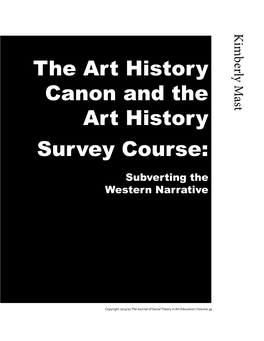 The Art History Canon and the Art History Survey Course