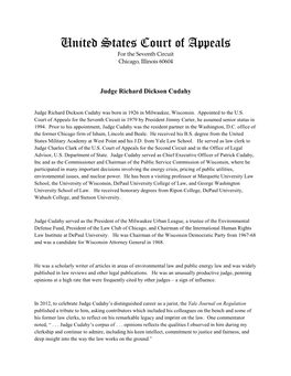 United States Court of Appeals for the Seventh Circuit Chicago, Illinois 60604