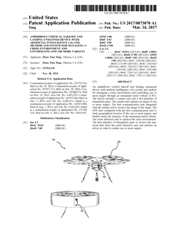 (12) Patent Application Publication (10) Pub. No.: US 2017/0073070 A1 Xing (43) Pub