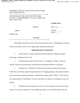 Filed: New York County Clerk 11/17/2015 09:44 Am Index No