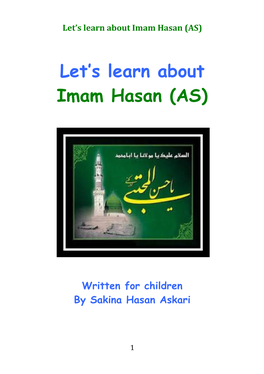 Let's Learn About Imam Hasan