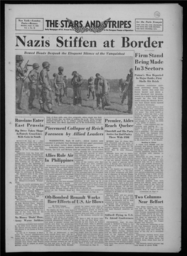 Nazis Stiffen at Border