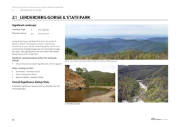 2.1 Lerderderg Gorge & State Park