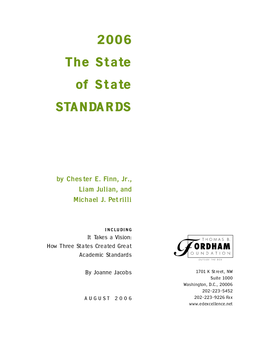 2006 the State of State STANDARDS