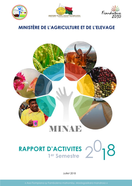 MINAE : Rapport D'activités 1Er Semestre 2018