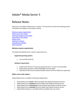 Adobe® Flash® Media Server 3