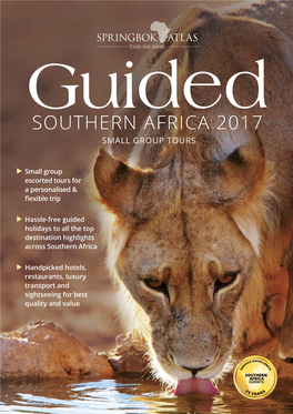 Southern Africa 2017 Small Group Tours