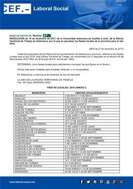 BASE DE DATOS DE RESOLUCIÓN De 19