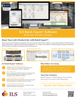 14 145 ILS Batchexpert Datasheet 12 3