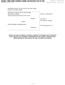 Filed: New York County Clerk 04/24/2019 05:31 Pm Index No