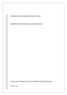 Penryn Neighbourhood Plan