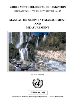 Manual on Sediment Management and Measurement