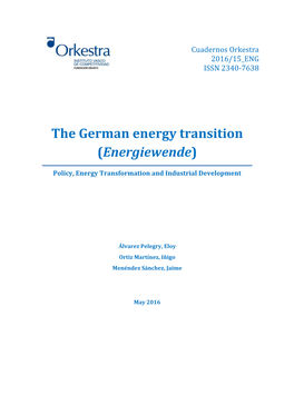 The German Energy Transition (Energiewende)