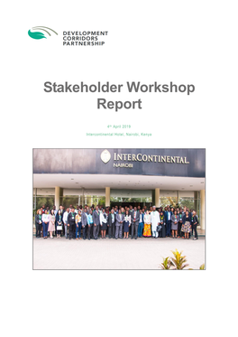 Stakeholder Workshop Report