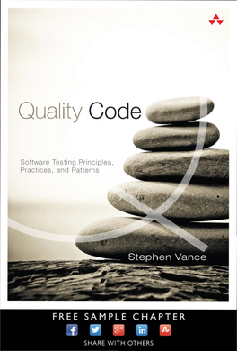 Quality Code: Software Testing Principles, Practices, and Patterns