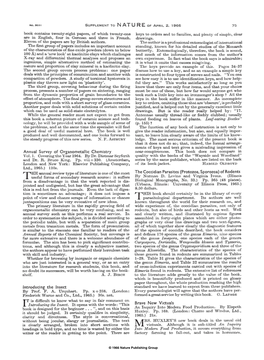 Annual Survey of Organometallic Chemistry Introducing The