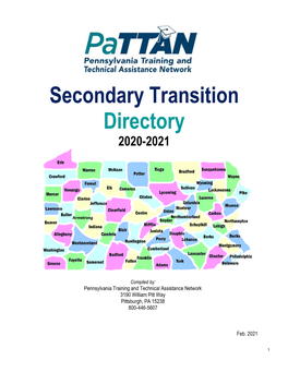 Secondary Transition Directory 2020-2021