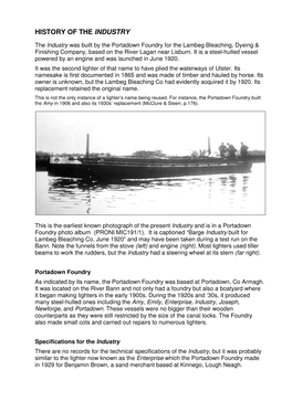 Barge 3 History of the Industry