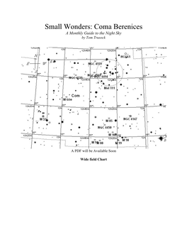 Coma Berenices a Monthly Guide to the Night Sky by Tom Trusock