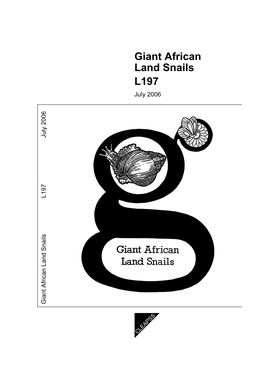 L197 Giant African Land Snails CONTENTS