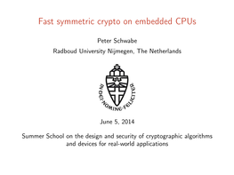 Fast Symmetric Crypto on Embedded Cpus
