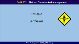 Lesson 2 Earthquake