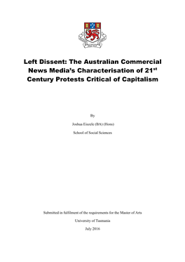 The Australian Commercial News Media's Characterisation of 21St