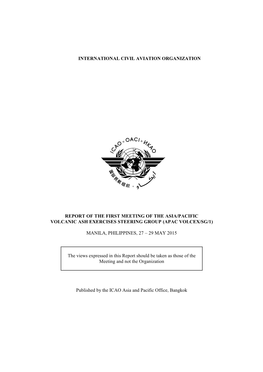 International Civil Aviation Organization Report of The