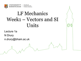 Vectors and SI Units.Pdf