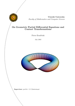 On Geometric Partial Differential Equations and Contact