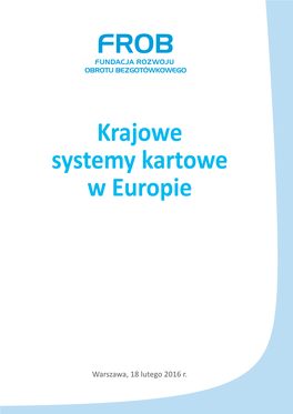 Krajowe Systemy Kartowe W Europie