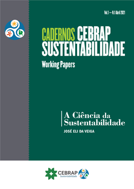 A Ciência Da Sustentabilidade JOSÉ ELI DA VEIGA