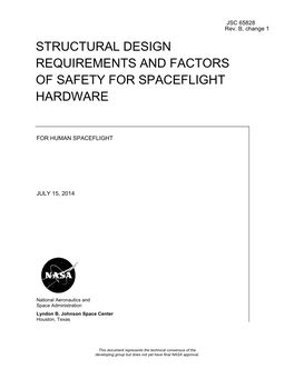 Structural Design Requirements and Factors of Safety for Spaceflight